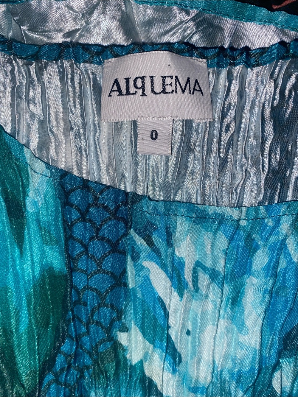 Alquema 3/4 SLEEVE SMASH POCKET DRESS - GLOSSY like new - Picture 3 of 16